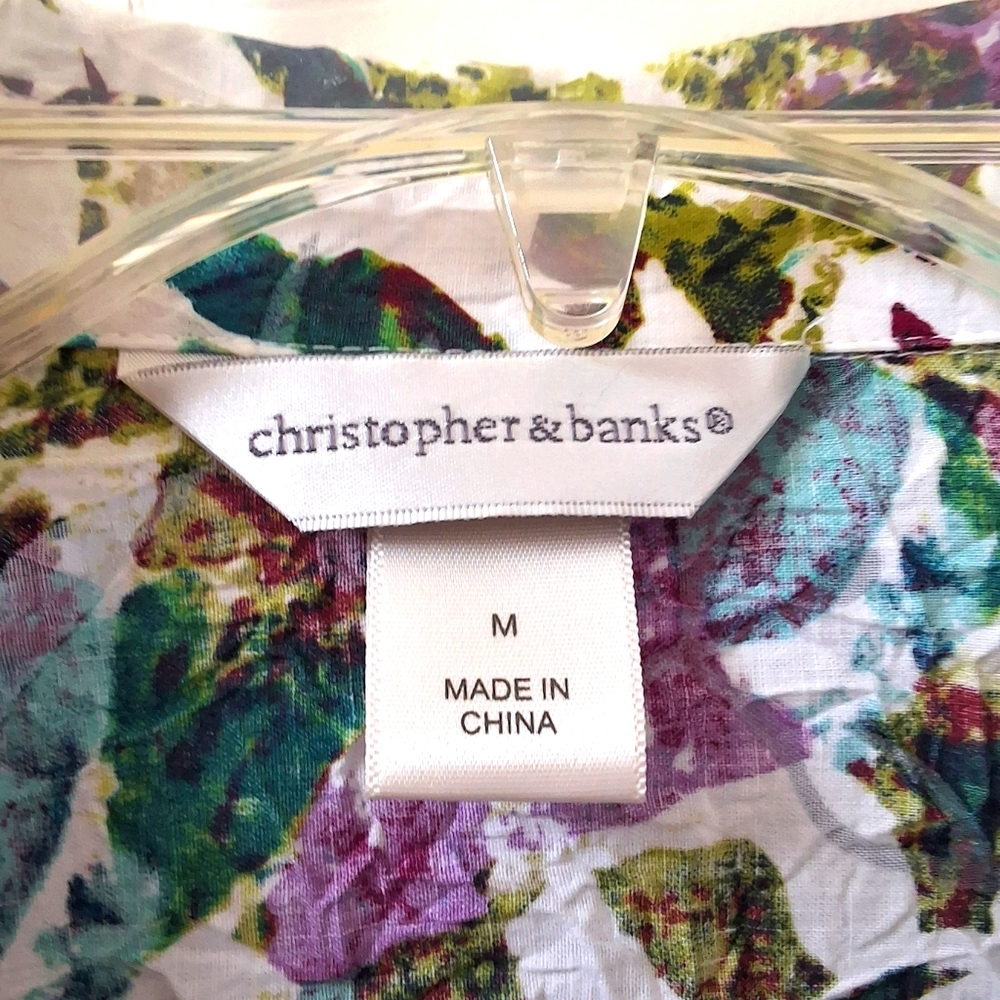Christopher & Banks, Medium, Women's Multi-Color Blouse - Picture 3 of 8